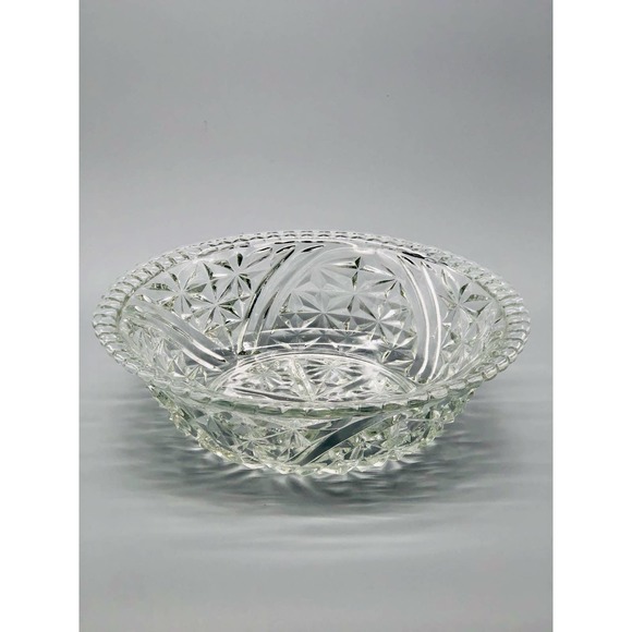 Anchor Hocking Stars and Bars 10.5 " Glass Serving Bowl - Picture 1 of 5